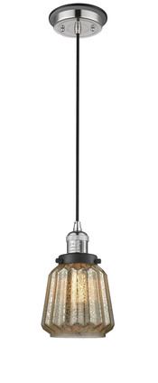 Innovations - 201CBP-PNBK-G146 - One Light Mini Pendant - Franklin Restoration - Polished Nickel
