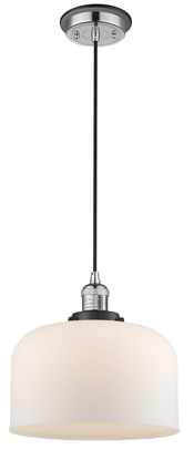 Innovations - 201CBP-PNBK-G71-L - One Light Mini Pendant - Franklin Restoration - Polished Nickel