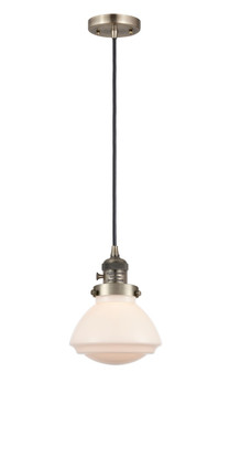 manufacturer_finish:Antique Brass|manufacturer_glass:Matte White Olean|light_output:245.00lm|color_temperature:2100K|cri:98