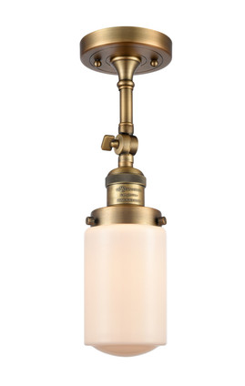 Innovations - 201F-BB-G311-LED - LED Semi-Flush Mount - Franklin Restoration - Brushed Brass