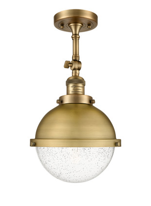 Innovations - 201F-BB-HFS-84-BB - One Light Semi-Flush Mount - Franklin Restoration - Brushed Brass