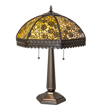 Meyda Tiffany - 231700 - Two Light Table Lamp - Lotus Leaf