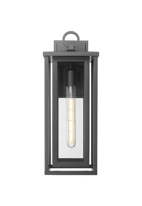 Ashland One Light Outdoor Wall Sconce (9950-1W-BK-18-CL)