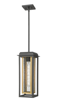Innovations - 9951-1H-BK-19-CG-BR-SDY - One Light Pendant - Mansfield - Matte Black