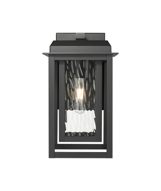 Mansfield One Light Outdoor Wall Sconce (9951-1W-BK-13-CG-BK-WG)