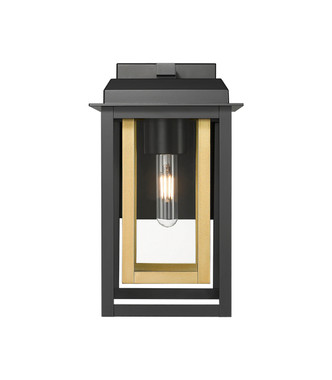 Mansfield One Light Outdoor Wall Sconce (9951-1W-BK-13-CG-BR-CL)