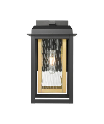 Mansfield One Light Outdoor Wall Sconce (9951-1W-BK-13-CG-BR-WG)