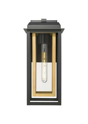 Mansfield One Light Outdoor Wall Sconce (9951-1W-BK-16-CG-BR-CL)