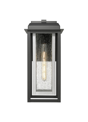 Mansfield One Light Outdoor Wall Sconce (9951-1W-BK-16-CG-SV-SDY)