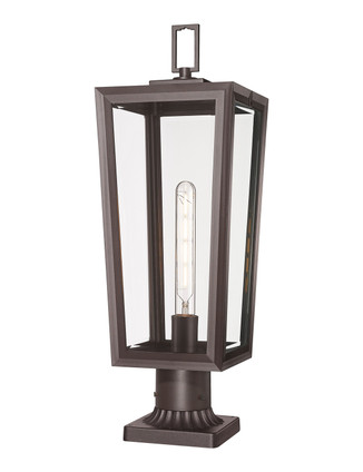 Innovations - 9952-1PLT-BZ-23-CL - One Light Outdoor Post Lantern - Madison - Bronze
