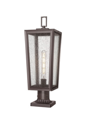 Innovations - 9952-1PLT-BZ-23-SDY - One Light Outdoor Post Lantern - Madison - Bronze
