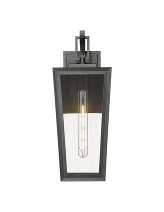 Madison One Light Outdoor Wall Sconce (9952-1W-BK-17-CL)
