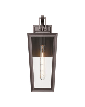 Madison One Light Outdoor Wall Sconce (9952-1W-BZ-17-CL)