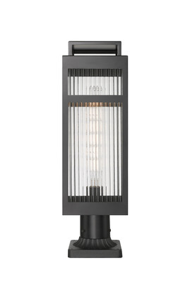 Ridgeway One Light Outdoor Post Lantern (9953-1PLT-BK-20-SCL)