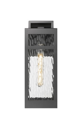 Ridgeway One Light Outdoor Wall Sconce (9953-1W-BK-15-WG)