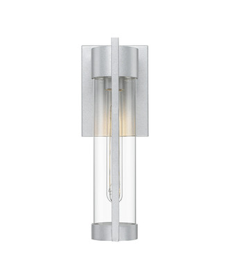 Stratford One Light Outdoor Wall Sconce (9954-1W-SV-13-CL)