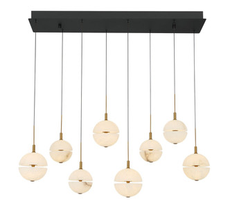 Lib & Co. - 12376-02 - LED Chandelier - Corfu - Black