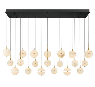 Lib & Co. - 12378-02 - LED Chandelier - Corfu - Black