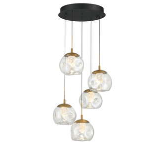 Lib & Co. - 12440-02 - LED Chandelier - Camerino - Matte black