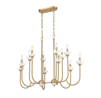 Allistair 12 Light Linear Chandelier (352-42L-MGLD)