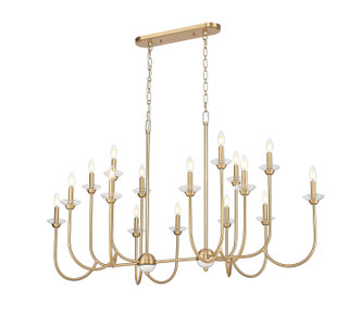 Allistair 16 Light Linear Chandelier (352-56L-MGLD)