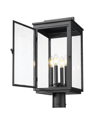 Hartwell Four Light Outdoor Post Mount (5019PHBR-BK)