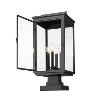 Hartwell Four Light Outdoor Pier Mounted (5019PHBS-SQPM-BK)