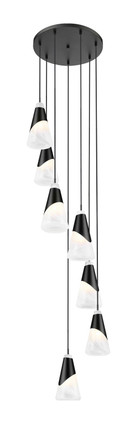 Aimie Seven Light Chandelier (828P6-7R-MB)