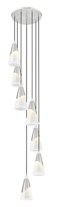 Aimie Seven Light Chandelier (828P7-7R-BN)