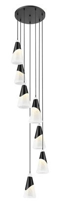 Aimie Seven Light Chandelier (828P7-7R-MB)