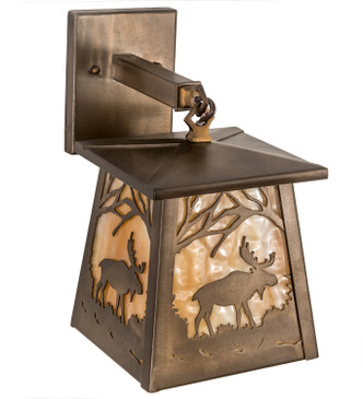Moose at Dawn One Light Wall Sconce (287624)