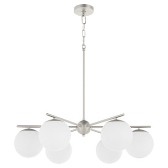 Quorum - 639-6-65 - Six Light Chandelier - Jasper - Satin Nickel