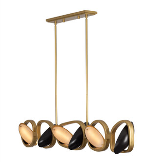 Kalco - 527261BGZ - LED Island Pendant - Onyx - Brushed Gold/Satin Bronze