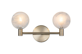 Matteo Lighting - W33802CG - Two Light Wall Sconce - CLOUDBURST - Champagne Gold