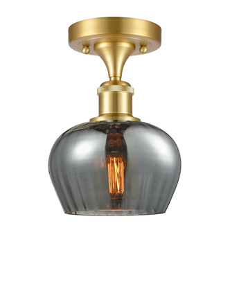 Innovations - 516-1C-SG-G93 - One Light Semi-Flush Mount - Ballston - Satin Gold