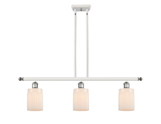 Innovations - 516-3I-WPC-G341-LED - LED Island Pendant - Ballston - White Polished Chrome