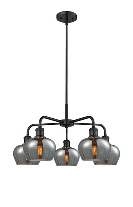 Innovations - 516-5CR-BK-G93 - Five Light Chandelier - Downtown Urban - Matte Black