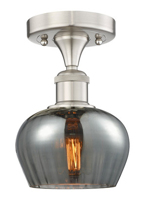 Innovations - 616-1F-SN-G93 - One Light Semi-Flush Mount - Edison - Brushed Satin Nickel