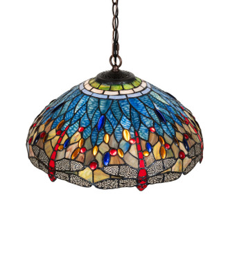 Tiffany Hanginghead Dragonfly Three Light Pendant (284548)