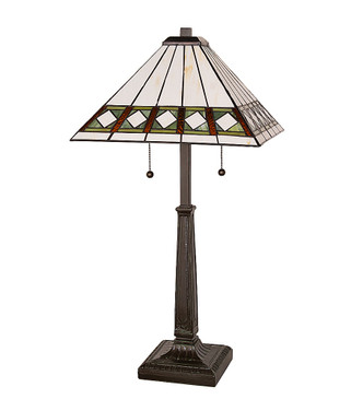 Diamond Band Mission Two Light Table Lamp (286312)