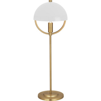 Robert Abbey - 600WHT - One Light Table Lamp - Mavisten Edition Copernica - Lacquered Burnished Brass w/White Painted