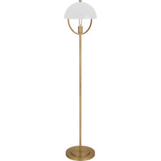 Robert Abbey - 601WHT - One Light Floor Lamp - Mavisten Edition Copernica - Lacquered Burnished Brass w/Smoked
