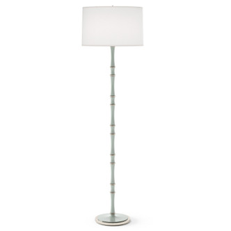 Robert Abbey - CL74 - One Light Floor Lamp - Kane - Celadon w/Polished Nickel