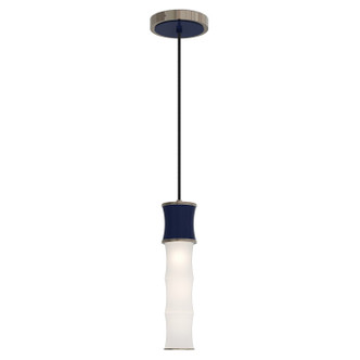 Robert Abbey - MB86 - One Light Pendant - Kane - Midnight Blue w/Polished Nickel