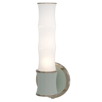 Robert Abbey - MCL69 - One Light Wall Sconce - Kane - Matte Celadon w/Polished Nickel