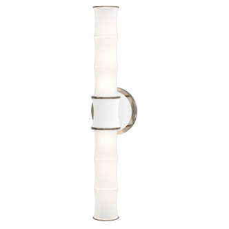 Robert Abbey - MDY84 - Two Light Wall Sconce - Kane - Matte Daisy w/Polished Nickel