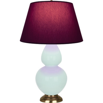 Robert Abbey - MN20P - One Light Table Lamp - Double Gourd - Mint Glazed Ceramic w/Antique Natural Brass