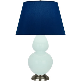 Robert Abbey - MN22N - One Light Table Lamp - Double Gourd - Mint Glazed Ceramic w/Antique Silver