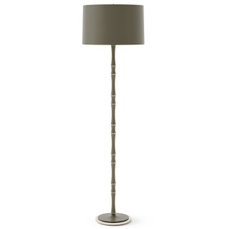 Robert Abbey - MST74X - One Light Floor Lamp - Kane - Matte Smokey Taupe w/Polished Nickel