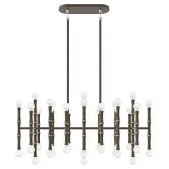 Robert Abbey - MST78 - 42 Light Chandelier - Kane - Matte Smokey Taupe w/Polished Nickel